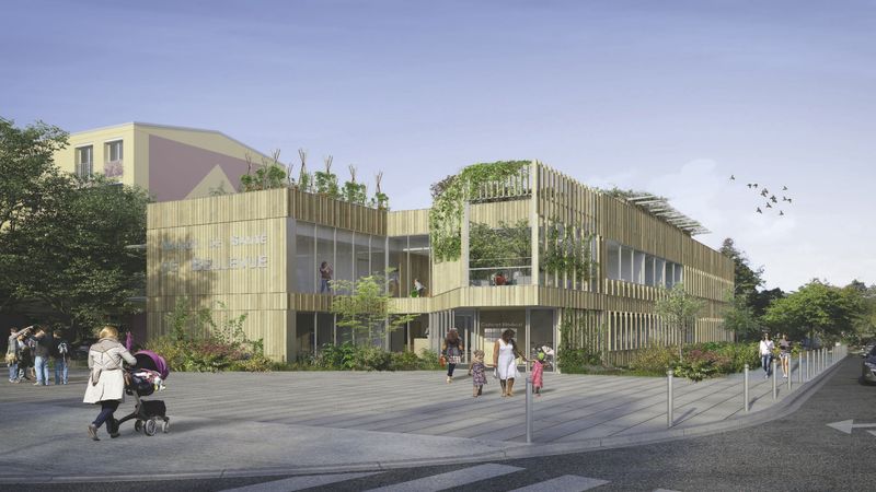La future Maison de santé, boulevard Jean-Loulin © DLW architectes.