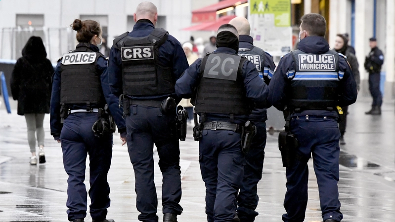 Une patrouille commune police nationale-police municipale dans le centre-ville de Nantes. © Rodolphe Delaroque