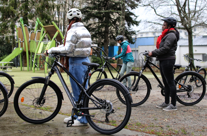 Rayo’Nantes veut favoriser l’autonomie des femmes avec la pratique du vélo © Romain Boulanger pour Nantes Métropole.