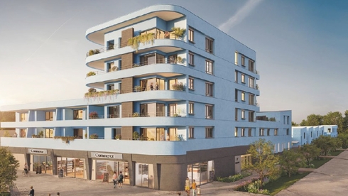 Programme immobilier Boissière - 1er trimestre. A la place du centre commercial de la Boissière, démoli en 2023, la construction d’un programme de 89 logements et de commerces de proximité (500 m²) a débuté.